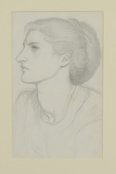 Cabeza de mujer de Dante Gabriel Charles Rossetti