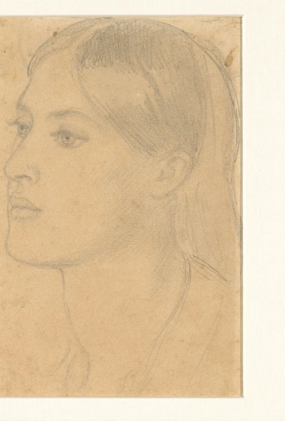 Cabeza de mujer de Dante Gabriel Rossetti (attributed to)