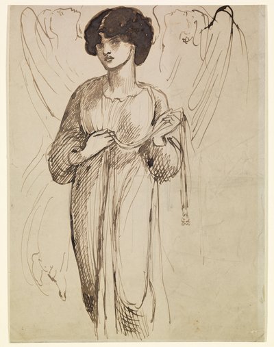 Astarté Syriaca - Estudio de figuras de Dante Gabriel Rossetti