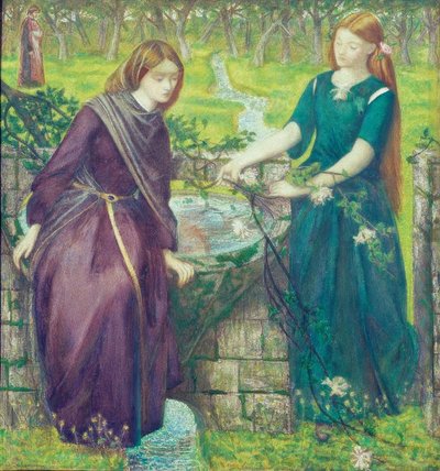 La visión de Dante de Raquel y Lea de Dante Gabriel Charles Rossetti