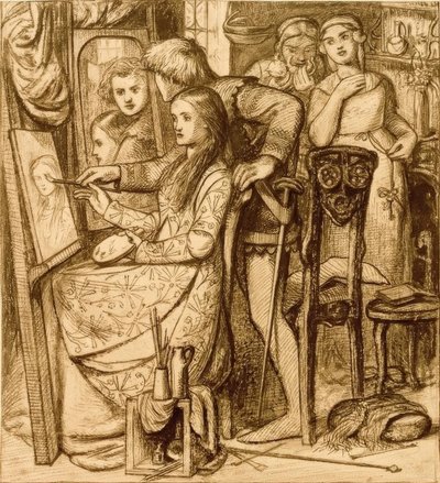El espejo del amor de Dante Gabriel Charles Rossetti