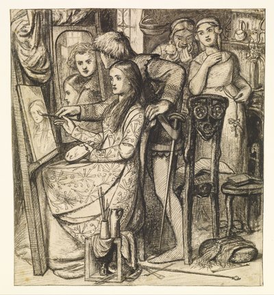El Espejo del Amor o una Parábola del Amor de Dante Gabriel Charles Rossetti