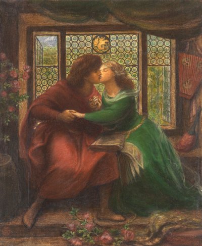 Paolo y Francesca da Rimini de Dante Gabriel Rossetti