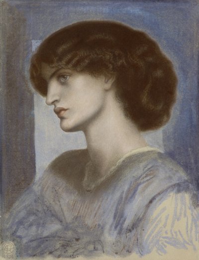 Retrato de Jane Morris, 1868-1874 de Dante Gabriel Rossetti