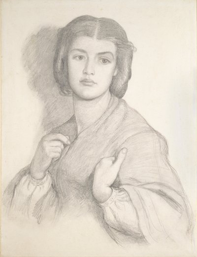 Retrato de una Mujer, mediados del siglo XIX de Dante Gabriel Rossetti