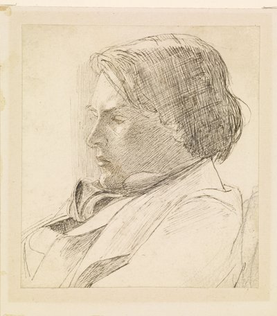 Retrato de un joven de Dante Gabriel Rossetti