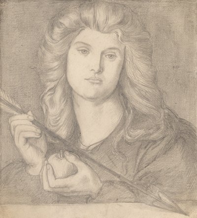 Estudio para "Venus Verticordia" de Dante Gabriel Rossetti