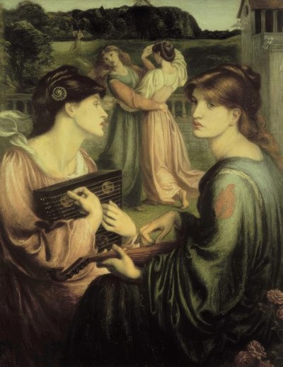 El prado del cenador de Dante Gabriel Charles Rossetti