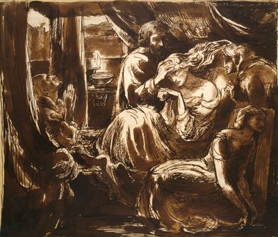La muerte de Lady Macbeth, c. 1875 de Dante Gabriel Rossetti