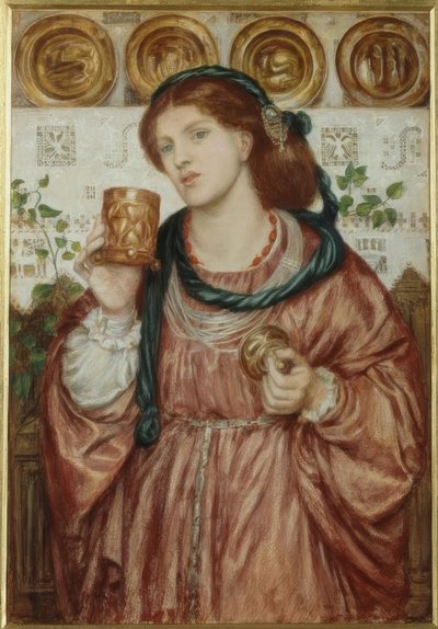 La copa amorosa de Dante Gabriel Charles Rossetti