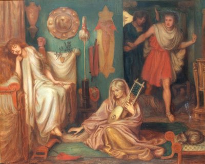 El regreso de Tibulo a Delia de Dante Gabriel Charles Rossetti
