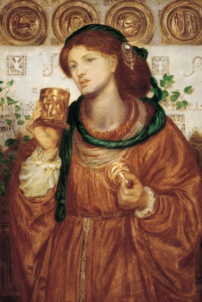 La copa amorosa de Dante Gabriel Rossetti
