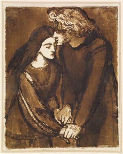 Dos amantes de Dante Gabriel Rossetti