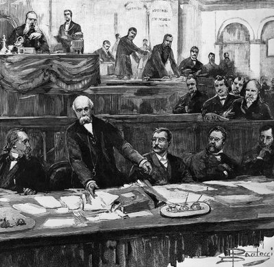 Discurso de Francesco Crispi en el Parlamento que marcó la caída de su primer gobierno, el 31 de enero. de Dante Paolocci