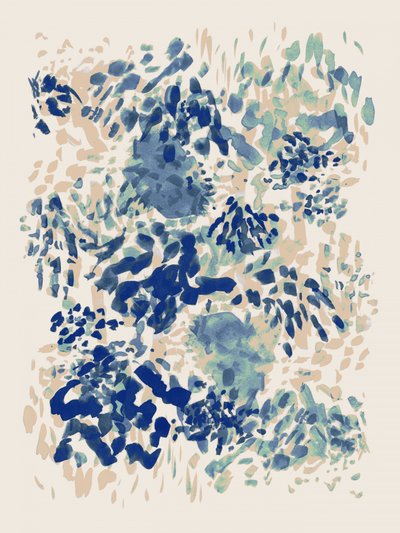 Trazos azules abstractos de Danushka Abeygoda
