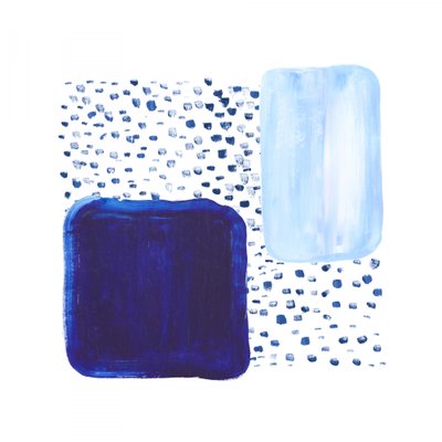 Composición de «Blue Strokes» de Danushka Abeygoda