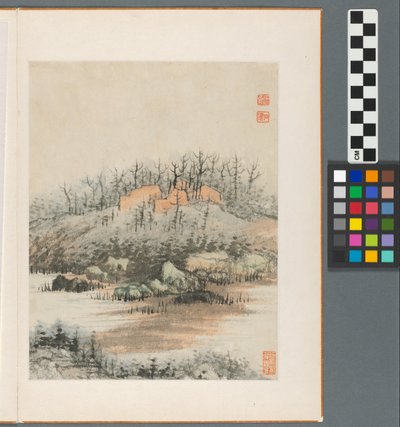 Reminiscencias del río Qinhuai, Dinastía Qing de Daoji Shitao