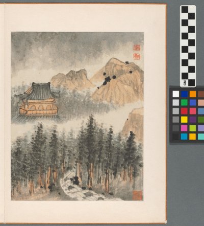 Reminiscencias del río Qinhuai, dinastía Qing de Daoji Shitao