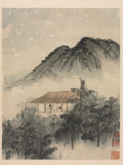 Reminiscencias del río Qinhuai, Dinastía Qing de Daoji Shitao