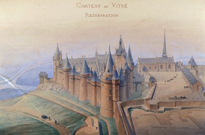 Plan para la restauración del castillo de Vitre