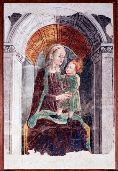 Madonna con niño de Dario da (attr.to) Treviso