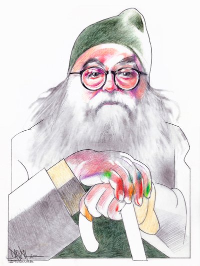 Ando Gilardi, 2000 (lápiz sobre papel) de Dariush Radpour