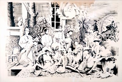 Romanov Flora, 2017 (óleo sobre lienzo) de Darren Coffield