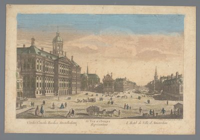 Vista del ayuntamiento en la plaza Dam de Ámsterdam
Civilis Consilu Basilica Amstellodami / So.e Vue D