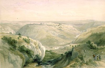 Jerusalén desde el sur, 12 de abril de 1839, lámina 10 del Volumen I de 