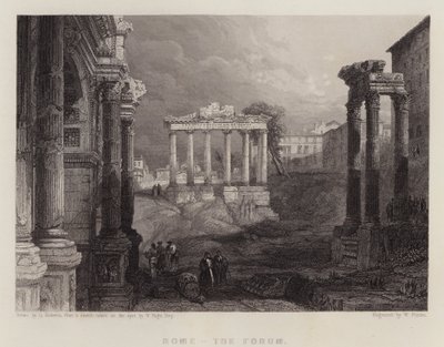 Roma, el Foro de David (after) Roberts
