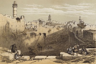 El estanque de Betesda de David (after) Roberts