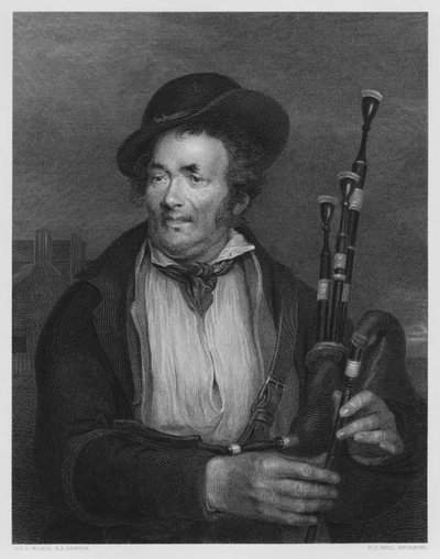 El gaitero, de la imagen en la Galería Vernon de David (after) Wilkie