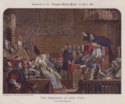 La predicación de John Knox de David (after) Wilkie