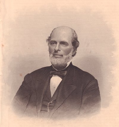 Retrato del político estadounidense George T Cobb (1813-1870), grabado por FE Jones de ladies