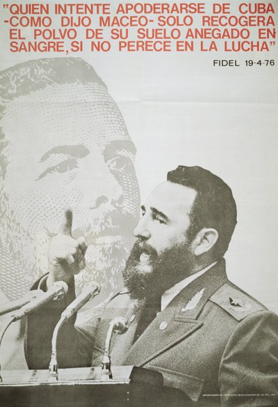 Póster con Fidel Castro de John Ward Dunsmore