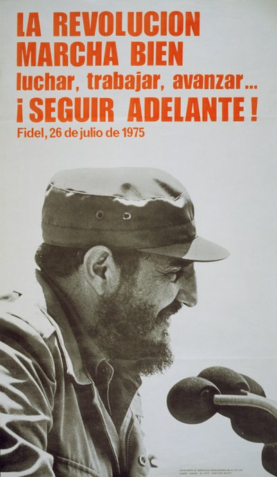Cartel con Fidel Castro de John Ward Dunsmore