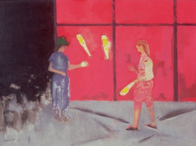 Malabaristas en el Beaubourg de David Alan Redpath Michie