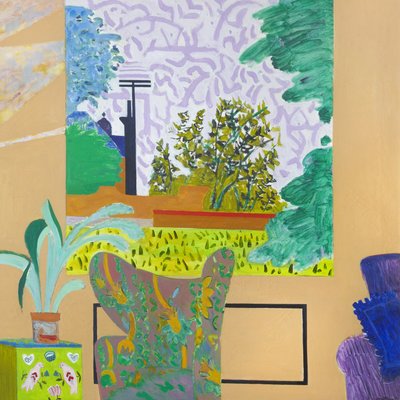 Ventana con imagen de David Alan Redpath Michie