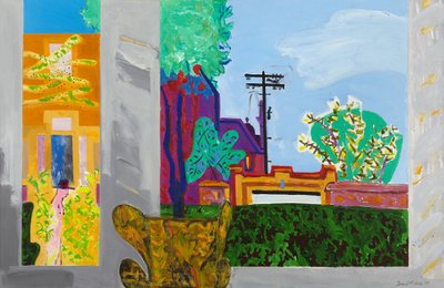 Pink Man Passing, c.1995-96 (óleo sobre lienzo) de David Alan Redpath Michie