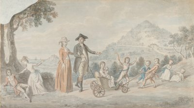 La Familia de Sir James Hunter Blair, 1er Baronet 1741-1787, ca. 1785 de David Allan