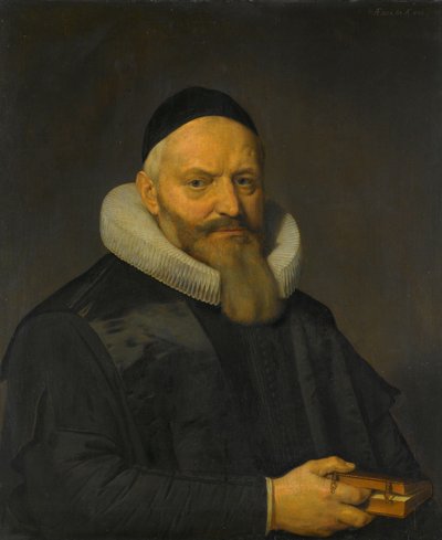 Retrato de Anthony de Wale (1573-1639). Profesor de teología en la Universidad de Leiden de David Bailly