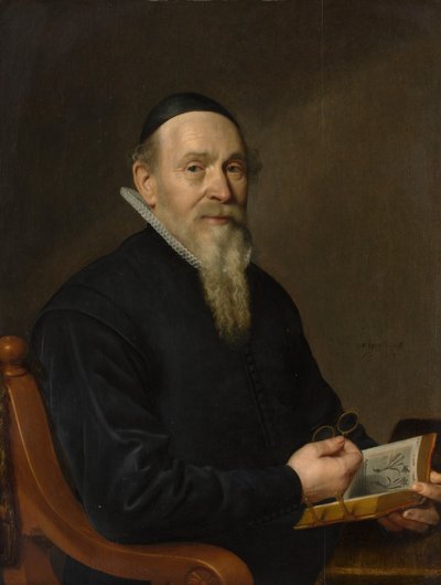 Retrato de un Hombre, Posiblemente un Botánico, 1641 de David Bailly