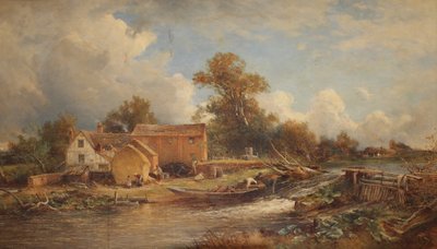Molino Forge, río Tame, 1888 de David Bates