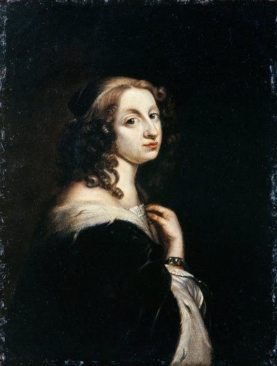 Retrato de la Reina Cristina de Suecia 1626-1689, c. 1650 de David Beck