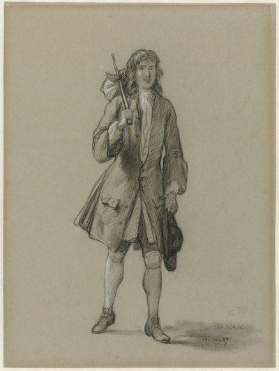 Ferdinand Huyck regresa del extranjero. Ilustración para el libro homónimo de Jacob van Lennep de David Bles