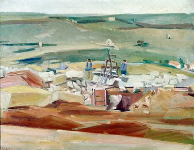 Los hombres de la cantera, 1925 de David Bomberg