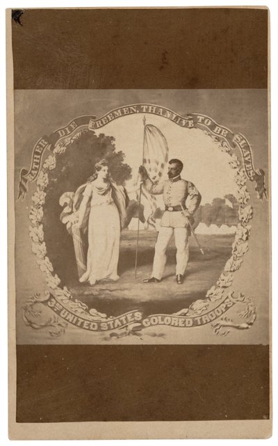 "Prefiero morir libre que vivir para ser esclavo", c. 1864 (impresión) de David Bustill Bowser
