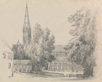Vista de la catedral de Salisbury de David Charles Read
