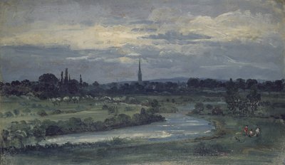 Vista desde la casa de Pugin cerca de Salisbury de David Charles Read