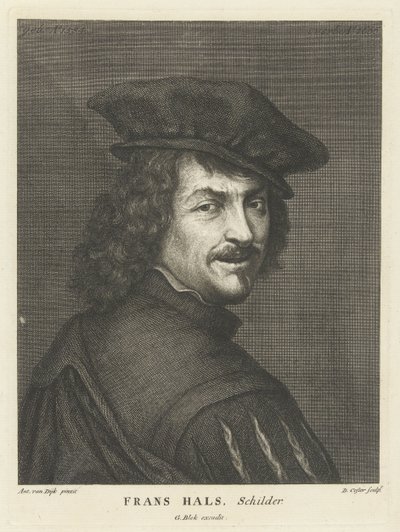 Retrato del pintor Frans Hals de David Coster